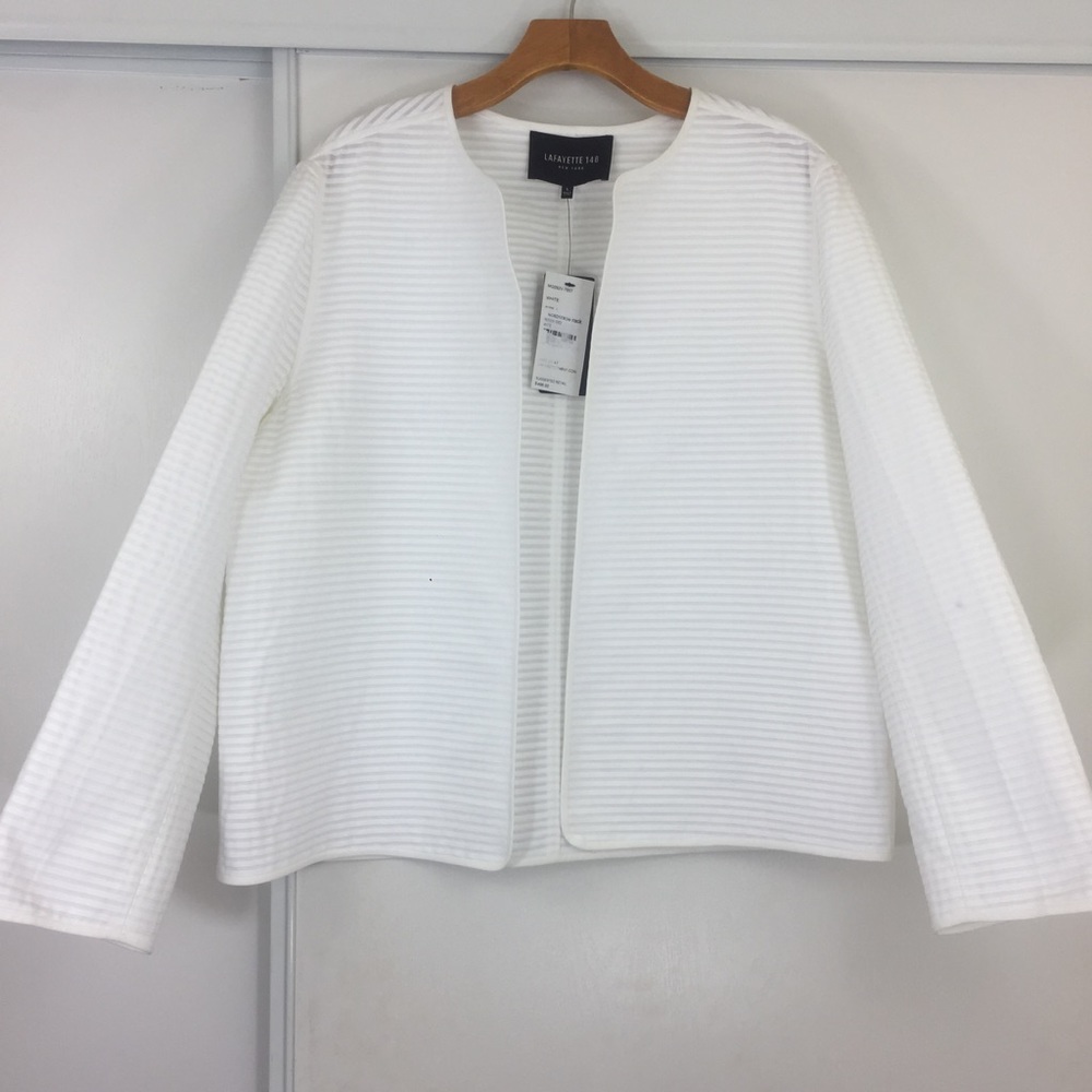 NWT! Lafayette 148 White Lightweight Jacket ❣️